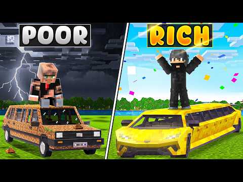 POOR vs RICH Longest Car Battle in Minecraft!