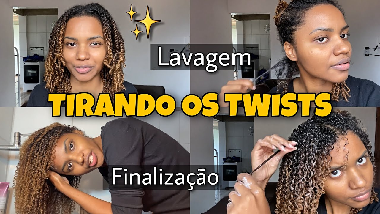 TIRANDO OS MINI TWISTS + ROTINA CAPILAR CABELO CRESPO!