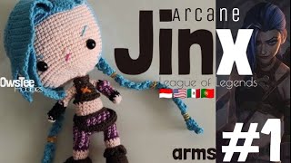 Jinx ARCANE Amigurumi #1/Arms | League of legends | ????????