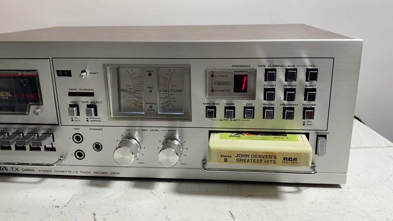 Soundesign Stereo Cassette & 8-Track Recording Deck