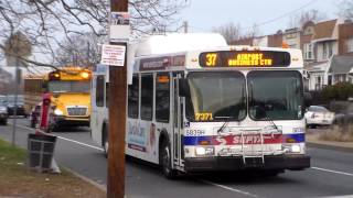 SEPTA BUS: HYBRID NEW FLYER DE40LF 5839H ON ROUTE: 37 PT2