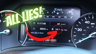 How to Correct Your Ford F250/350 Superduty display MPG *LieOMeter *For an Accurate MPG Readout*!