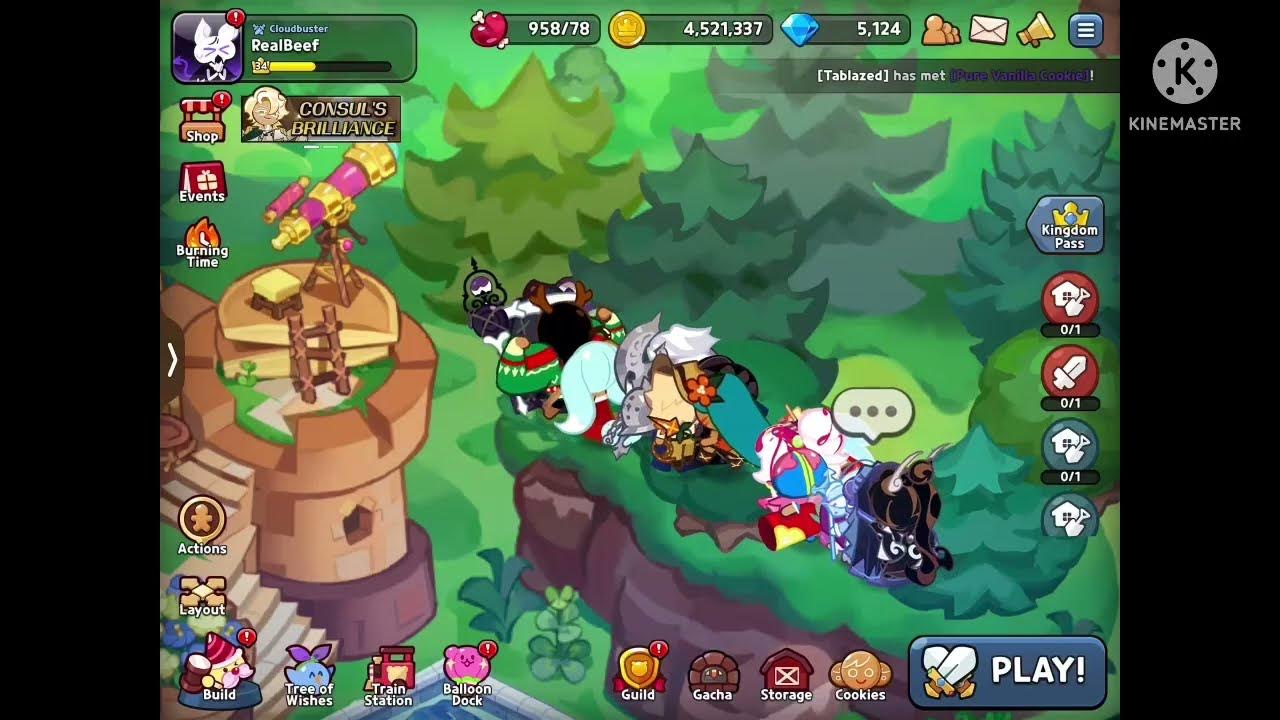 a video of cookies slowly walking into a forest with goofy ahh sound