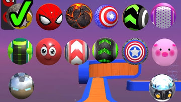 Rollance VS Going Balls VS Sky Rolling Ball 3D- Speedrun Gameplay Walkthrough 2025🔥| Android Game