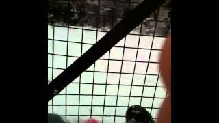 Jessica and dad sledge accident