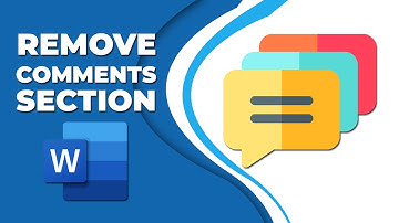 How to remove comments section in MS word