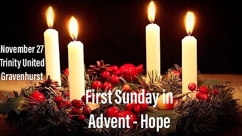 November 27 , 2022,  Minister : Carol-Ann Chapman,  Music Today: Daniel Hynek