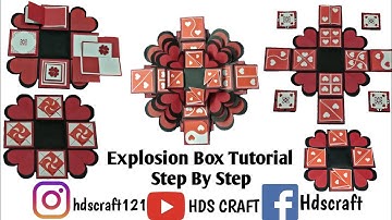 How to make explosion box step by step / Explosion box tutorial for beginners  Part 2