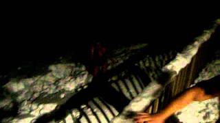 Vermont - Frontal Bikini Jump Into Snow