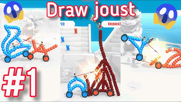 Draw Joust! ǀGameplay 🎮 ǀ Part #1 Levels 1-20 (Android - Ios)📱