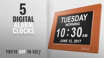 Top 10 Digital Alarm Clocks [2018 ]: [Newest Version] Day Clock - Extra Large Impaired Vision