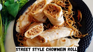 How to make Veg Chowein Rolls | street style chowmein roll |