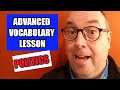 Advanced Vocabulary Lesson Politics Esl Vocabulary English Teacher Joe Crossman