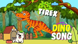 Badannya Besar Tangannya Kecil | Dino Song | Tirex | Lagu Anak Indonesia Populer