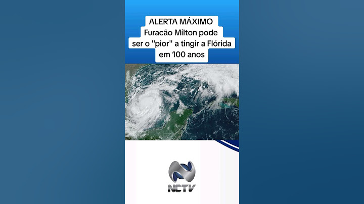 ALERTA MÁXIMO NA FLORIDA - Furacão Milton pode ser o "pior" em 100 anos