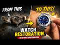 👉 I Restored a Completely Destroyed Watch (Satisfying Transformation)
