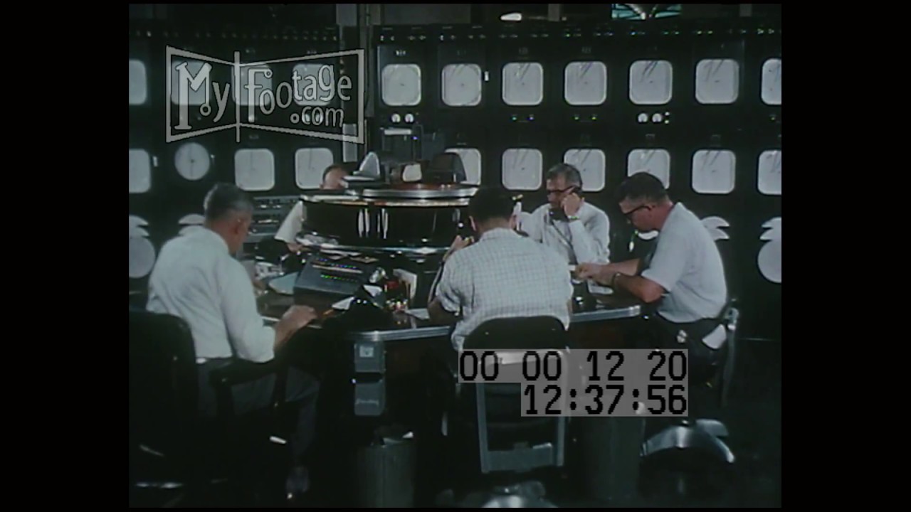 1950s Workers Monitor Telemetric Charts