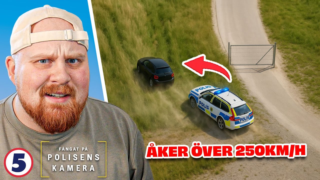 Lång BILJAKT i över 250 km/h! | Fångat på polisens kamera #12