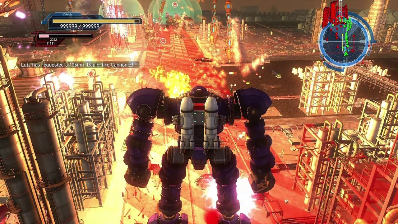 EDF Earth Defense Force 5 DLC 2 M 10 Engage Alien Troops 2 - Rambo ...