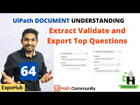 UiPath Interview Questions #64  | Extract Validate and Eport| ExpoHub | By Rakesh