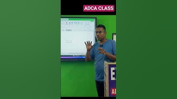 Excel Master Computer Classes #excel #exceltutorial #adca #exceltips #shorts #video