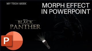 Flash light effect on Microsoft PowerPoint | Morph | Tutorial