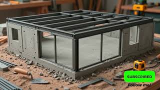 Building a MINIATURE Modern House from SCRATCH | Full DIY Construction Timelapse