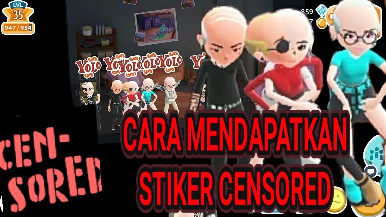 Cara Mendapatkan Stiker  Censored Hotel  Hideaway  YouTube