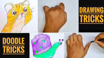 Fun and Simple Drawing Tricks Easy Tips on How to Draw and Doodle/DIY/Easy drawing/kids fun/Hacks
