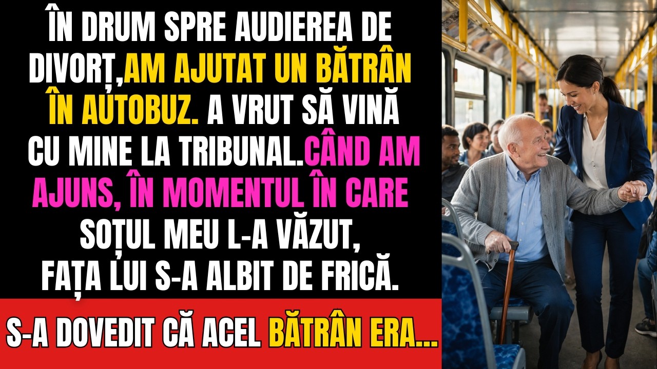 L-am ajutat pe un bătrân în autobuz, profesor de drept — soțul meu a îngenuncheat când l-a văzut