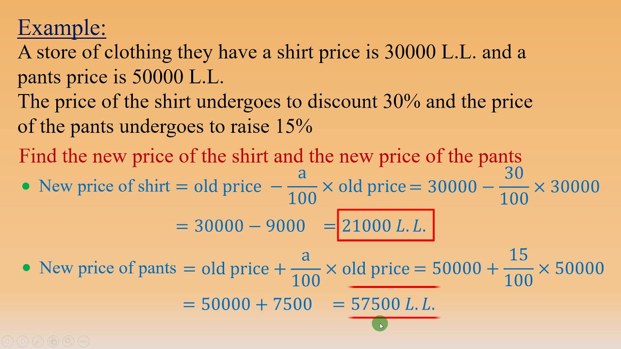 Percentage Lesson 2 YouTube