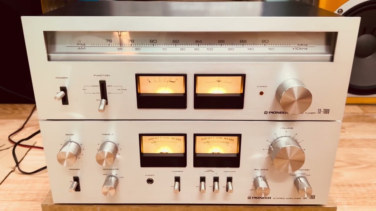 💎 pioneer SA-7800 + tuner pioneer TX-7600 đẹp keng, chất âm hay