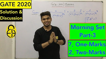 GATE 2020 ME Solution | Part-3 | One and Two Marks | by Harshvardhan Singh