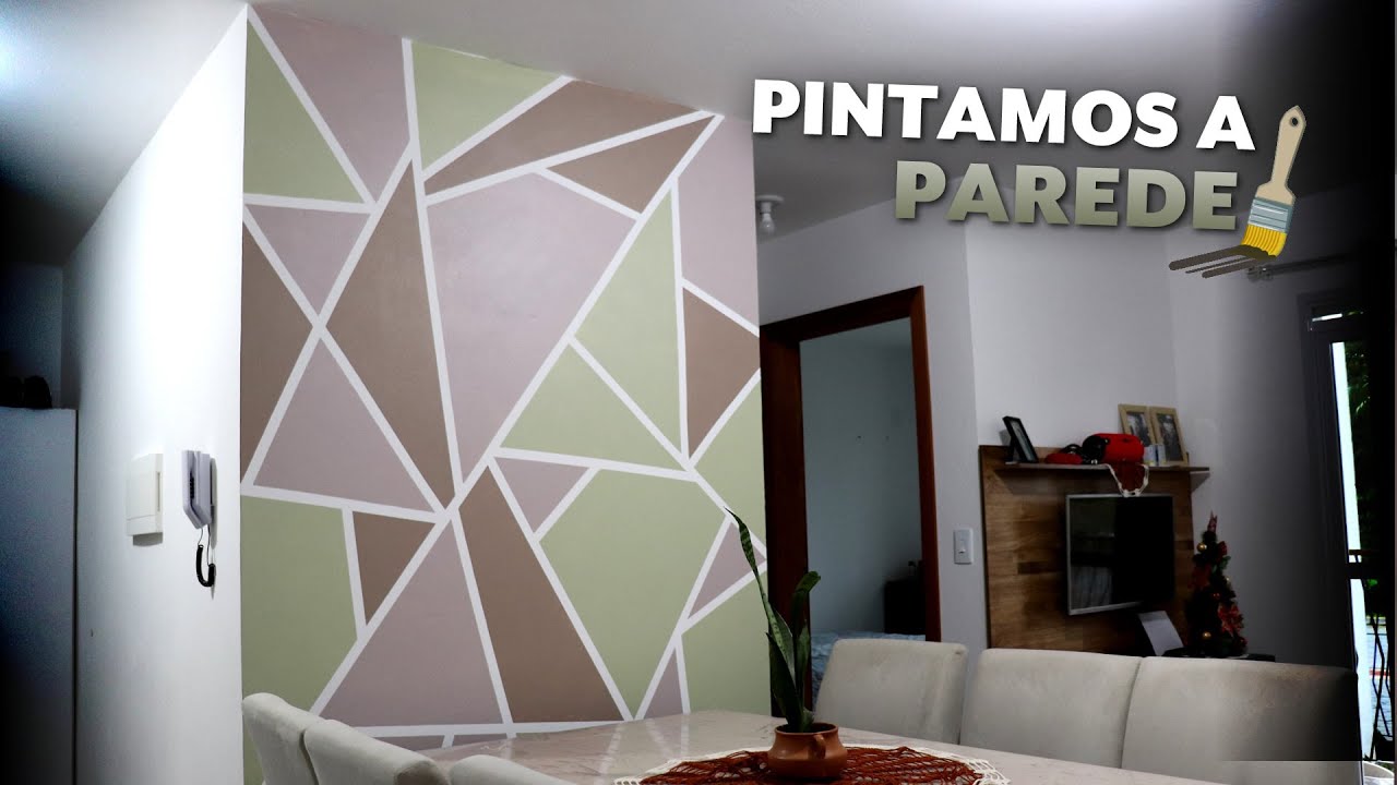 PINTAMOS A PAREDE DA NOSSA SALA - YouTube