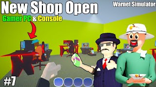 i Open New Shop in Warnet Simulator | Only Console & Gamer PC | Warnet Life Simulator #flenco