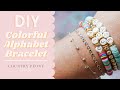 How to Make Your Own Colorful Alphabet Bracelet - Country Peony Blog