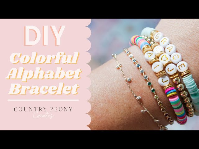 Video: How To Make Beaded Alphabet Name Bracelets - Something Turquoise