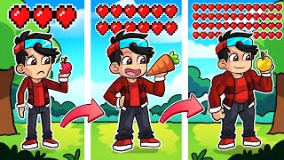 Os Corações Se Multiplicam Quando Você Come No Minecraft