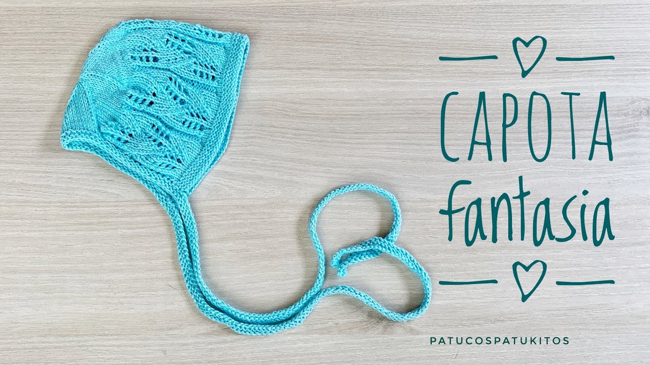 Tejemos capota fantasía para bebé