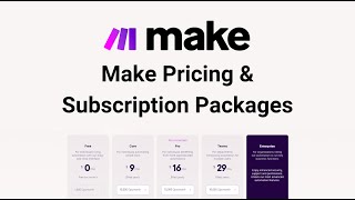 Make.com Pricing & Subscription Packages (formerly Integromat)