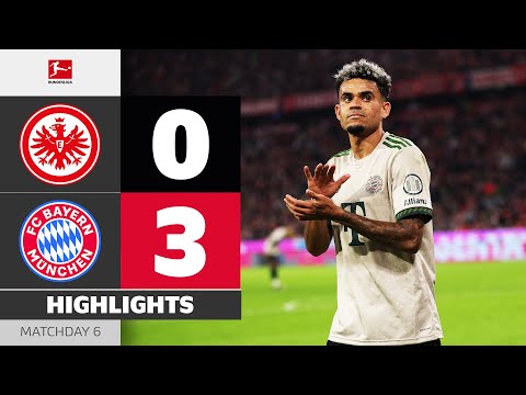 Fast, Faster, Diaz! | EINTRACHT FRANKFURT - FC BAYERN | Highlights | Matchday 6 – Bundesliga 25/26