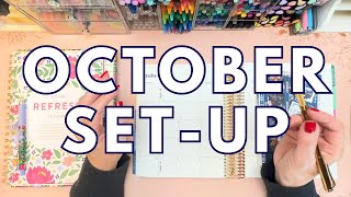 Erin Condren LifePlanner October Set-up Plan With Me!
