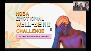 Normalizing & Prioritizing Mental Health - HOSA Emotional Well-Being Challenge