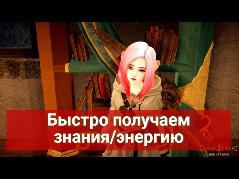 Как быстро получить знания/энергию Black Desert/Блек Дезерт