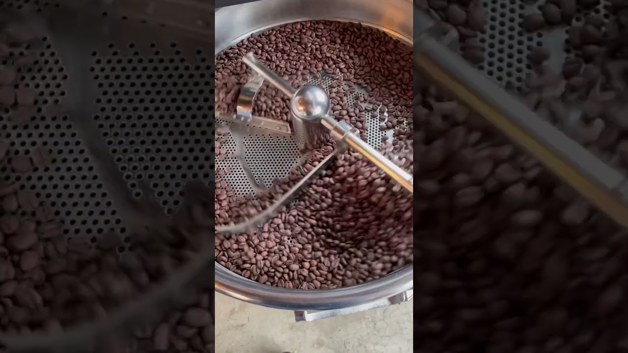 Cooling down roasted coffee beans 