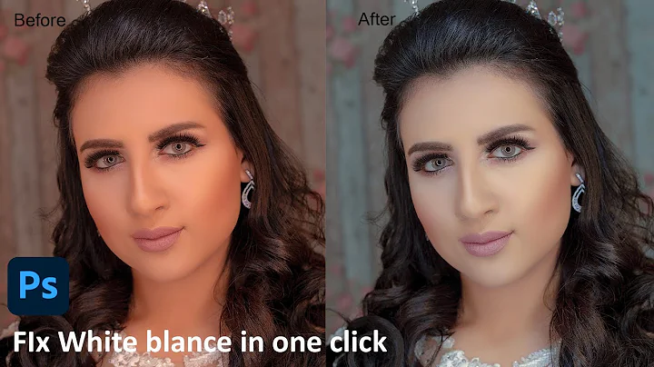 Fix white Balance in 1 click | Photoshop tutorial