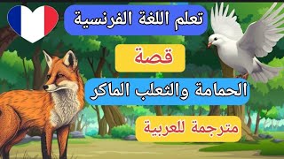 تعلم اللغة الفرنسية | قصص مترجمة باللغة الفرنسية | قصة الحمامة والثعلب الماكر screenshot 4
