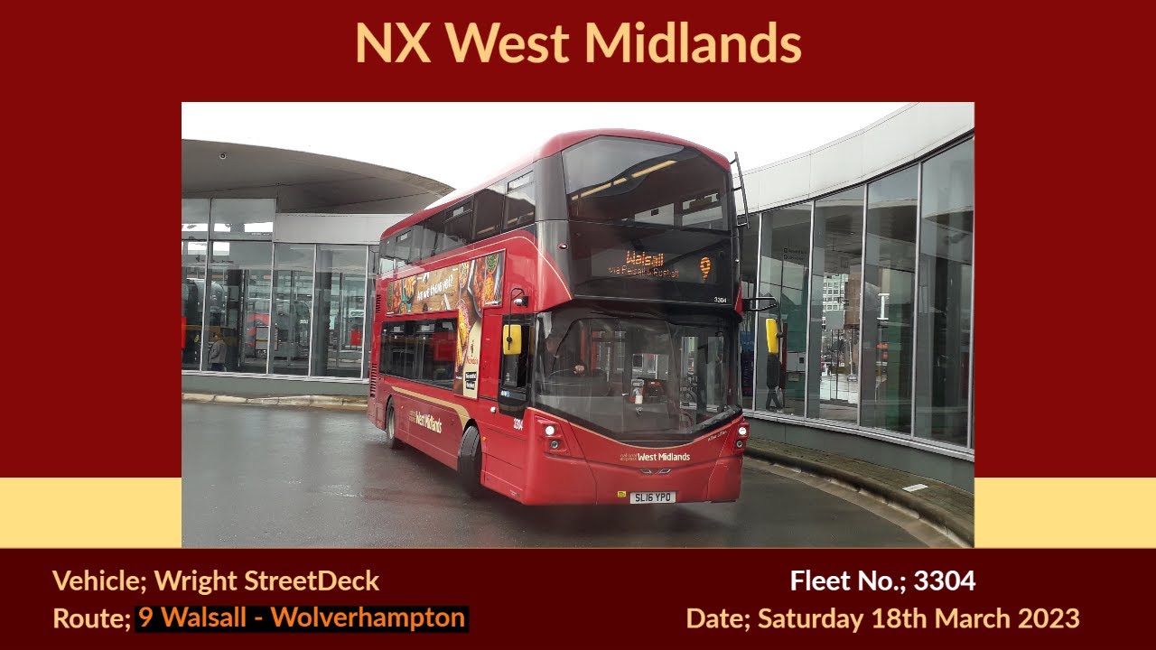 NX West Midlands | Wright StreetDeck | 3304 (SL16YPO) 'Alicia Lillian'