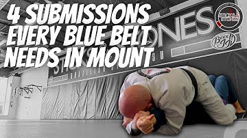 4 Subs every blue belt needs in mount!
