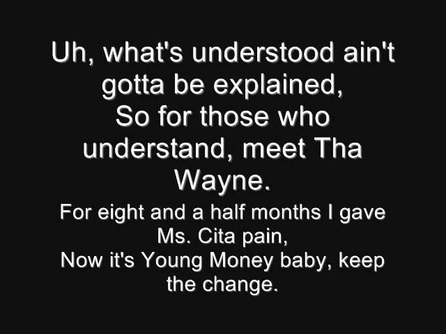 Lil Wayne - Misunderstood/Don't get it (Lyric) (Only song)